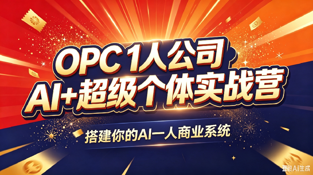 AI 时代个体创业真相：真正的 OPC 一人公司，靠的不只是 AI 工具